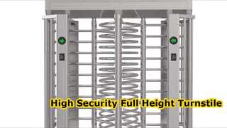আপনার জন্য G539-2 CE অনুমোদিত সম্পূর্ণ উচ্চতার টার্নস্টাইল ঘূর্ণায়মান দরজা 30 ব্যক্তি/মিনিট